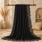 Lace-Trim Modal Hijab