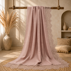 Lace-Trim Modal Hijab