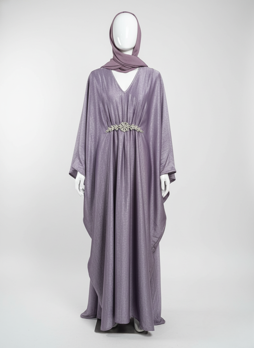 The Crystal Bloom Abaya