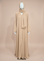 Elegant Umbrella-Shaped Nida Abaya with Shiny Finish