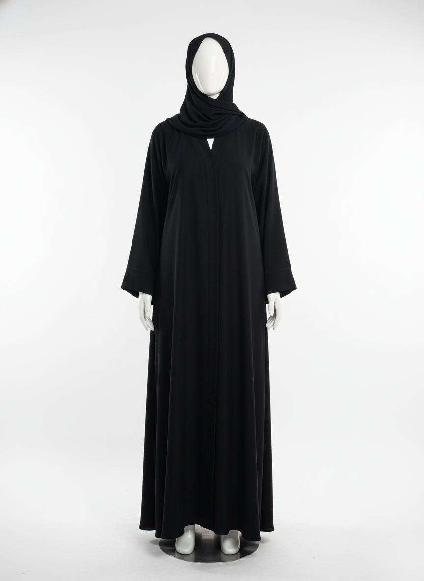 Elegant Umbrella-Cut Abaya