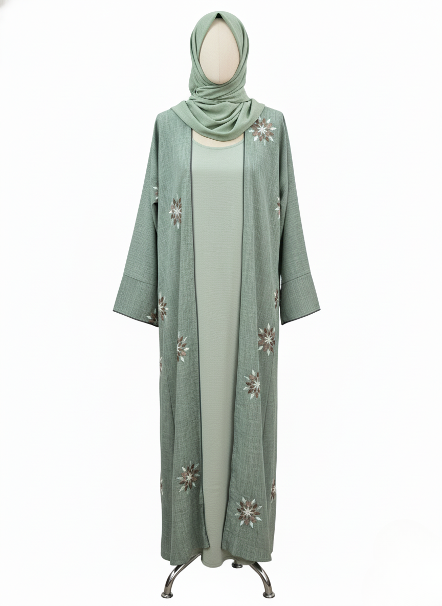 Botanical Whisper Abaya