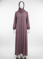 The Everyday Essential: Front Zipped Plain Abayas