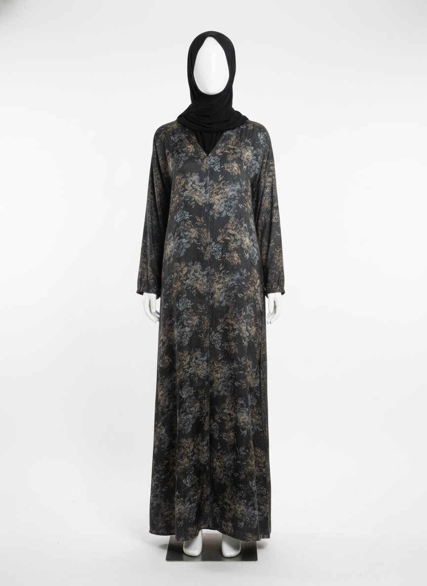 Moonlight Self Print Abaya