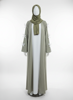 Chic Bow-Tie Sleeve Abaya