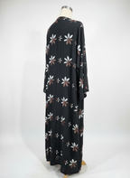 Full Floral Black & Brown Abaya