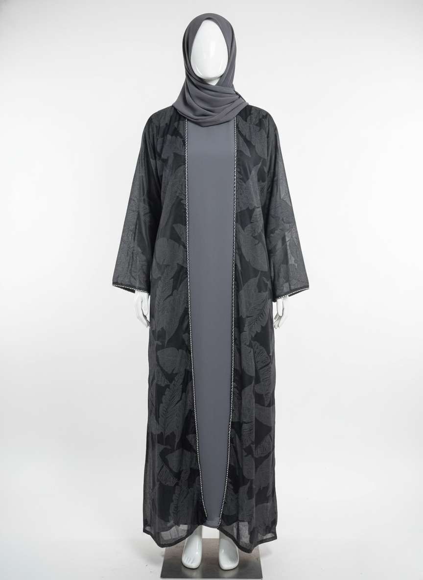 Leafy Serenity Abaya Set