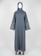 Denim Grace – Embroidered Sleeve