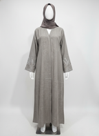 Embroidered Sleeve Classic Abaya