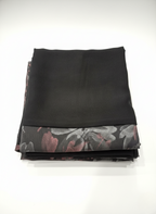 Blush Blossom Black Printed Abaya