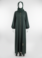 The Everyday Essential: Front Zipped Plain Abayas