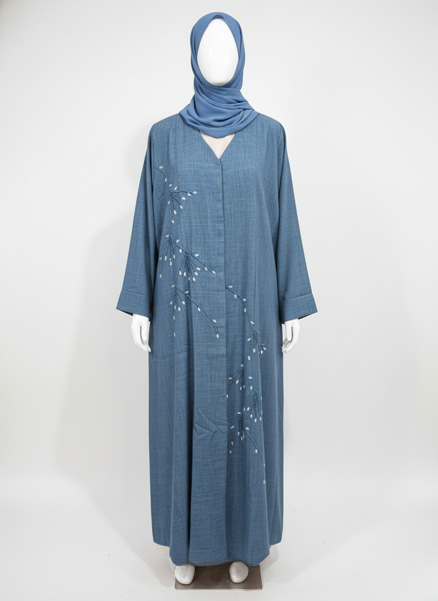 Blue Front beaded