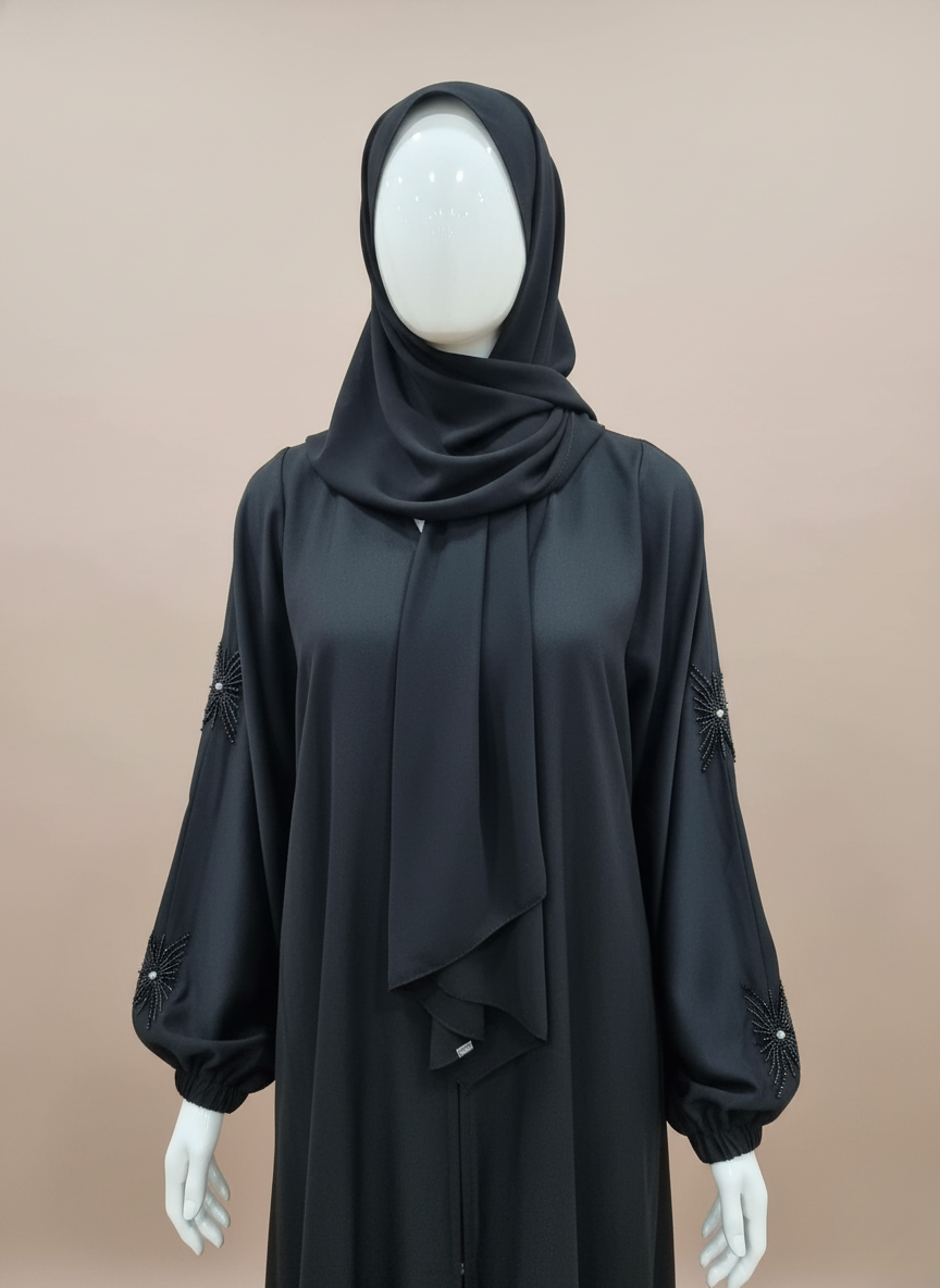 Luxe Black Abaya