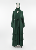 Sophisticated Plain Layered Abaya