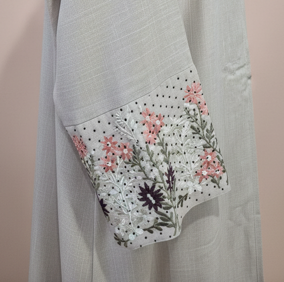 Luxe Embellished Sleeves Abaya