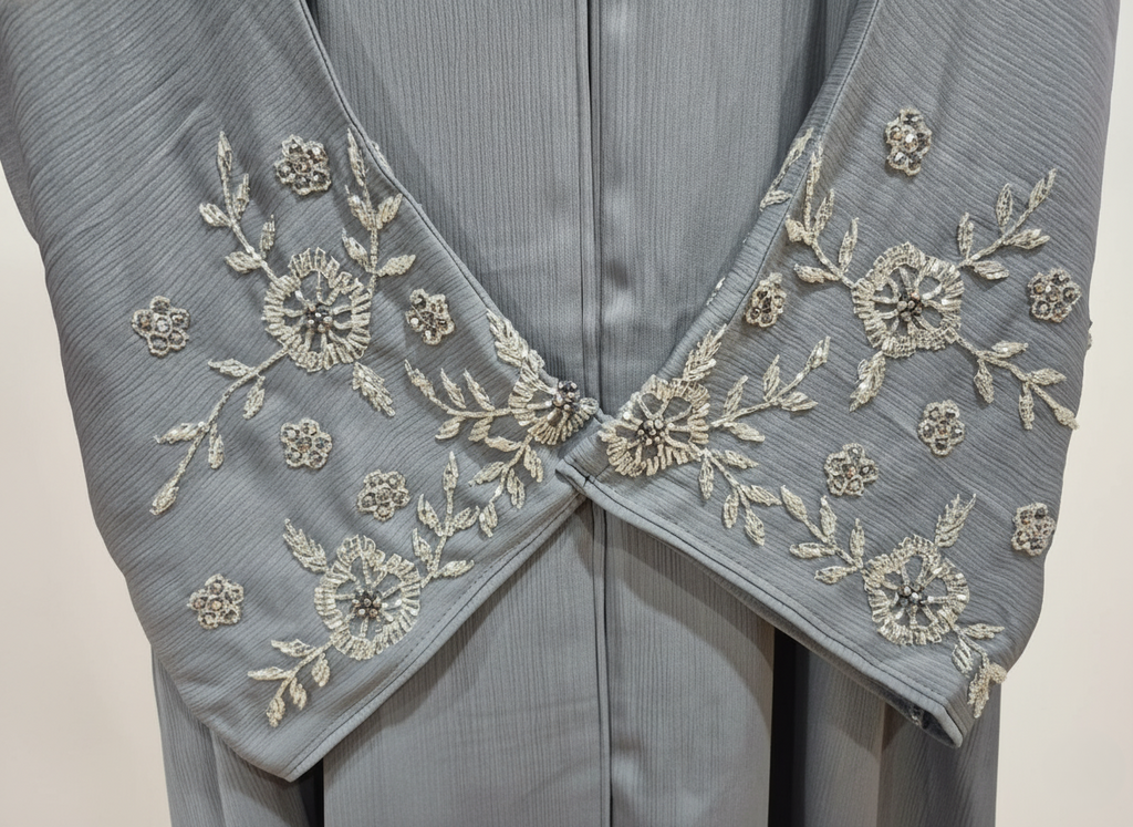 Bloom Beaded Sleeve Abaya
