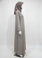 Embroidered Sleeve Classic Abaya