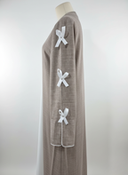 Chic Bow-Tie Sleeve Abaya