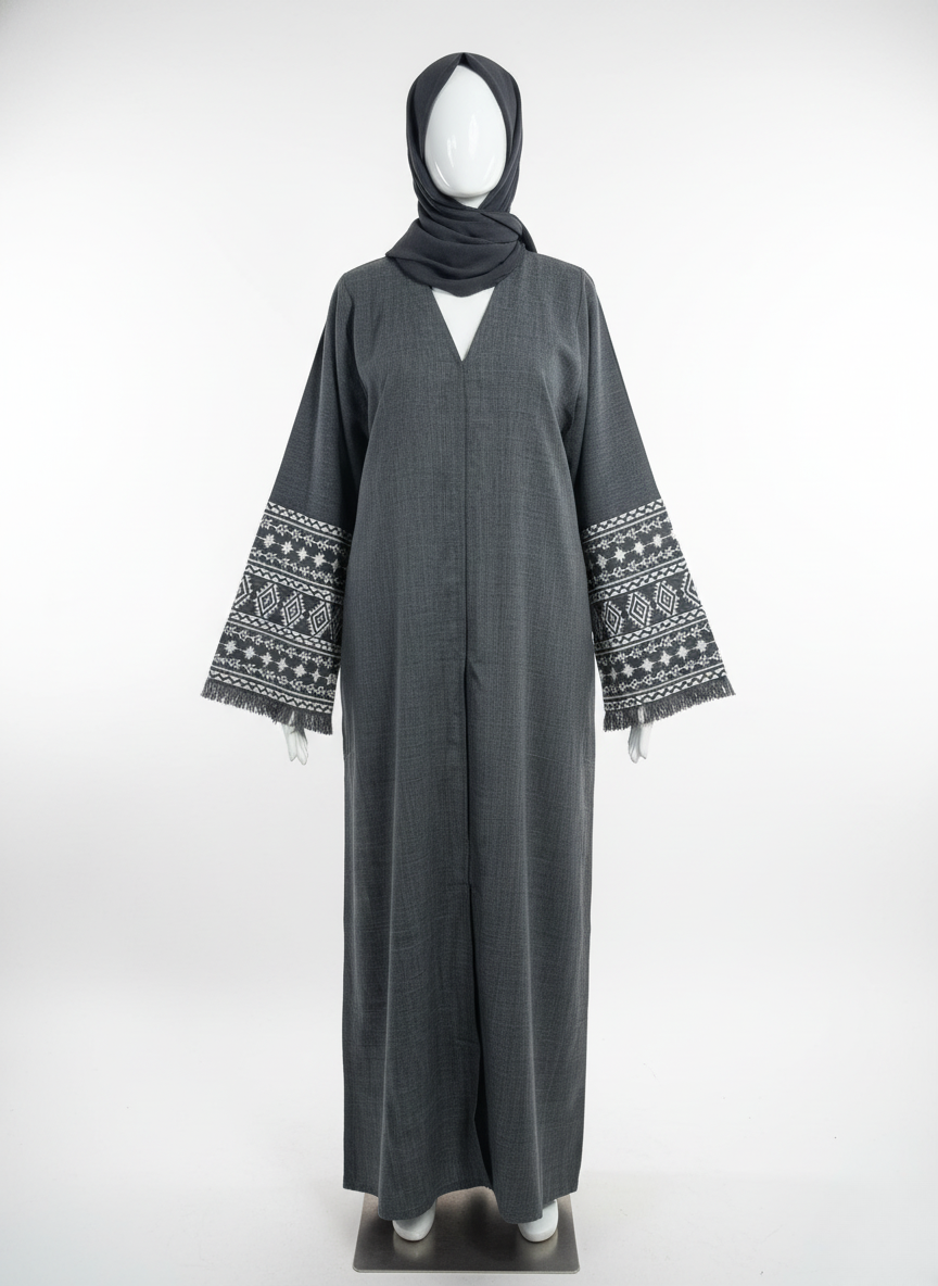 Premium Sleeve Embroidery Abaya