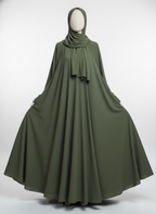 Elegant Umbrella-Cut Abaya