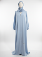 The Everyday Essential: Front Zipped Plain Abayas