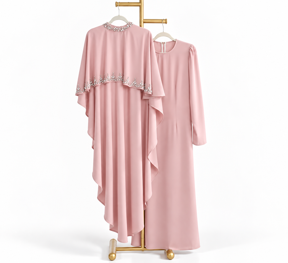 Serene Crystal Cape Abaya