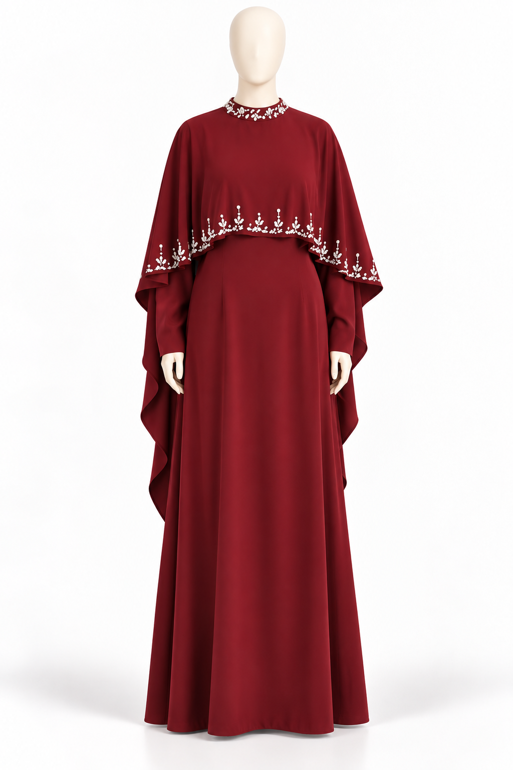 Serene Crystal Cape Abaya
