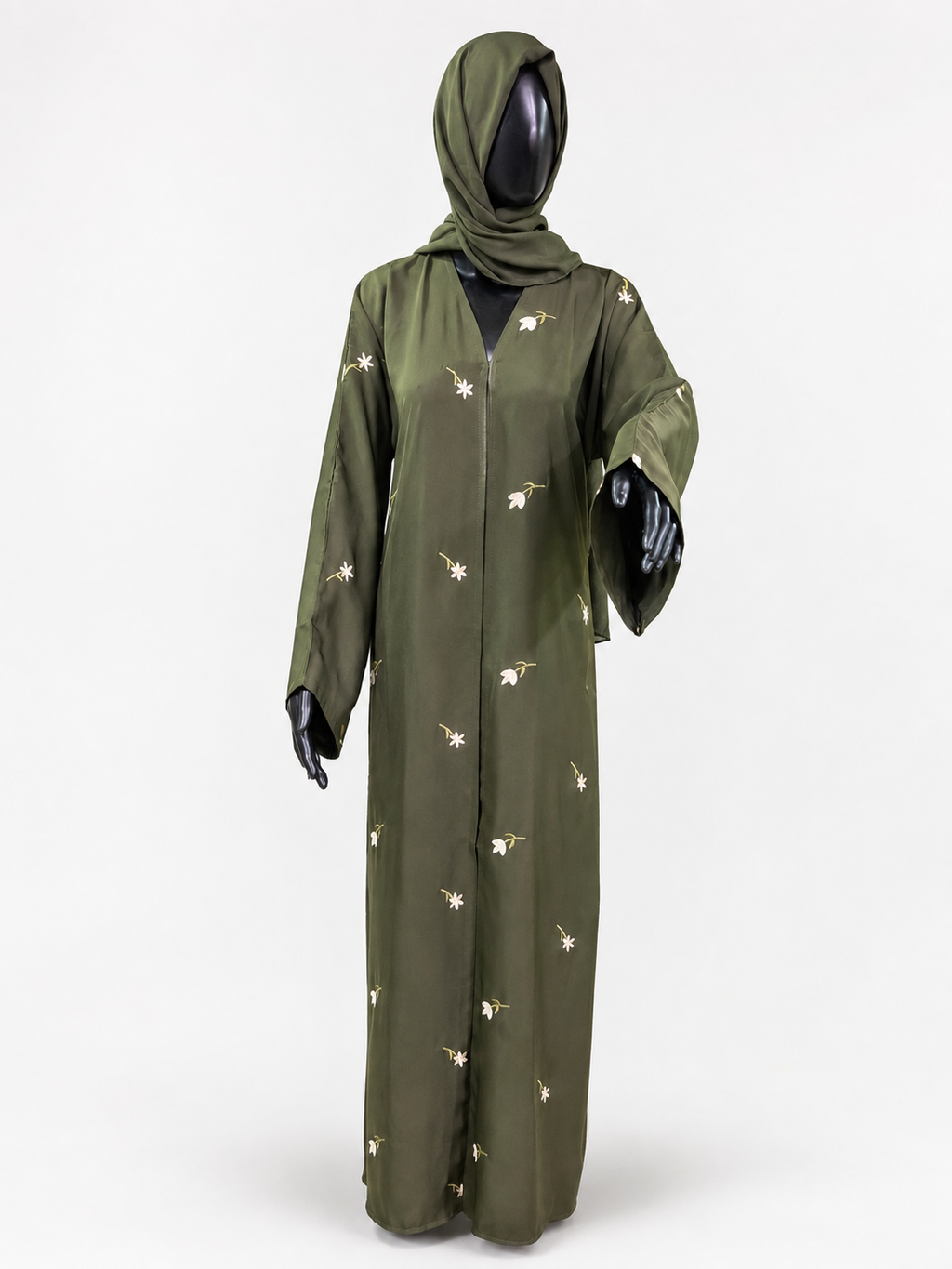 Nature's Embrace Floral Abaya
