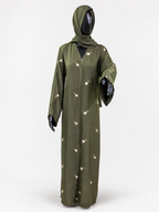 Nature's Embrace Floral Abaya