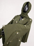 Nature's Embrace Floral Abaya