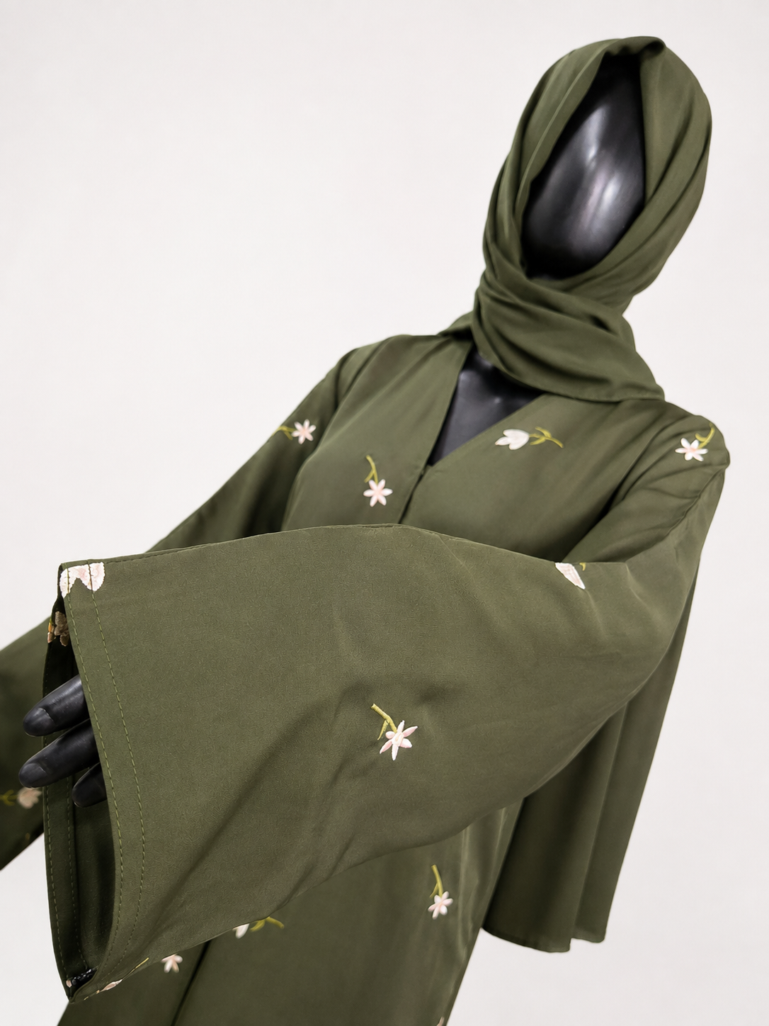 Nature's Embrace Floral Abaya