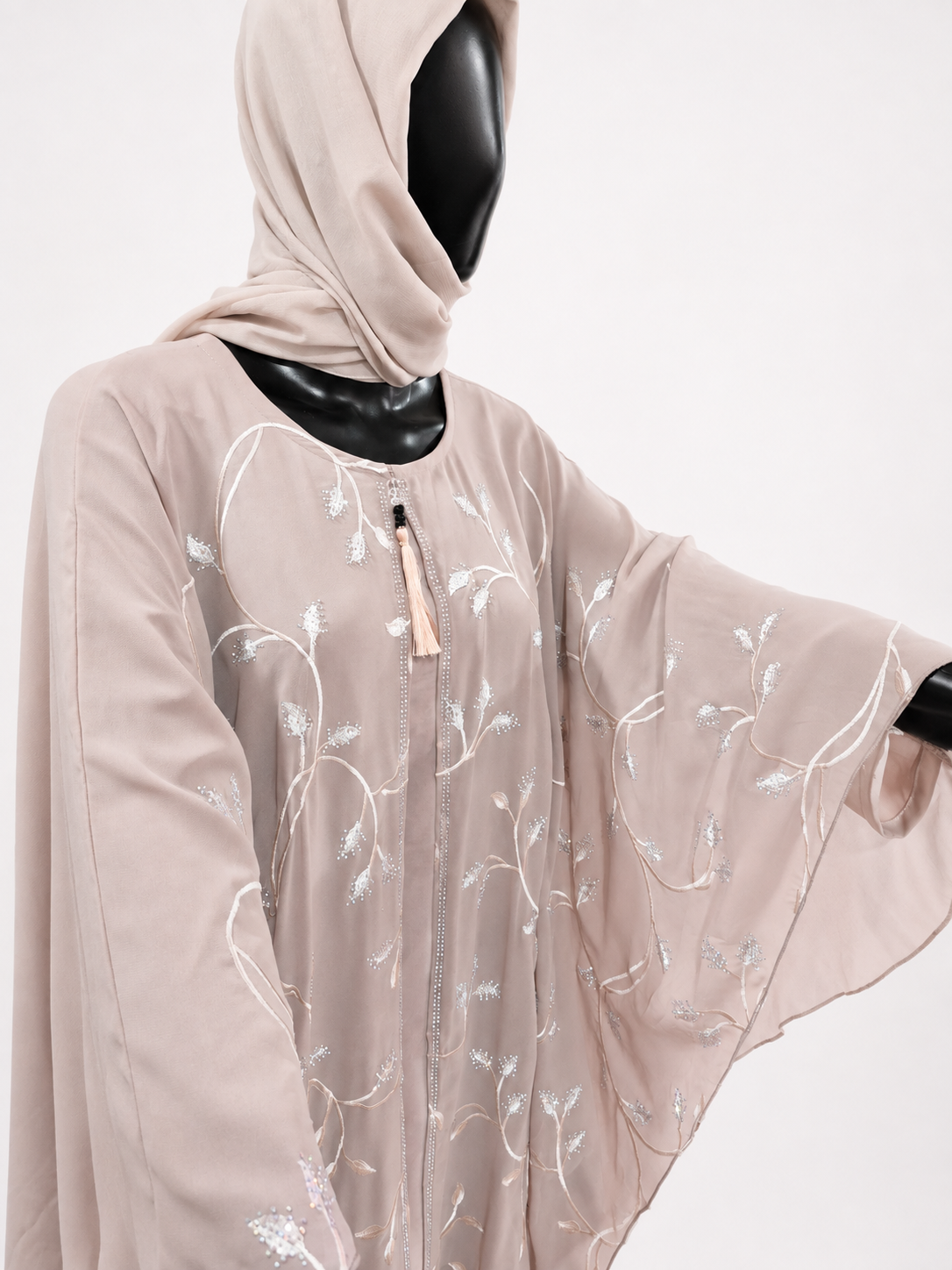 Elegant Embroidered Abaya