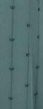 Elegant Front-Beaded Plain Abaya
