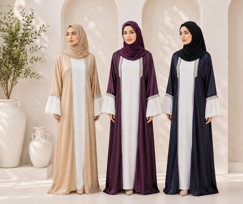 Metallic Finish Abaya
