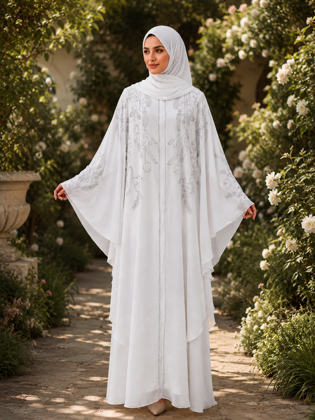 Farasha Elegance Abaya – Front Embellished