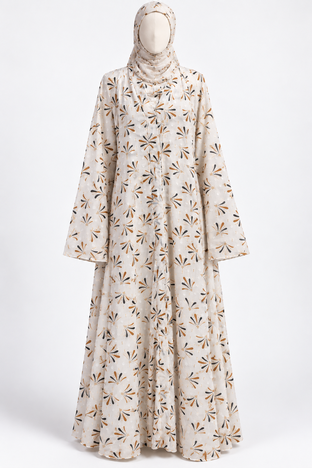 Ivory Petal Abaya