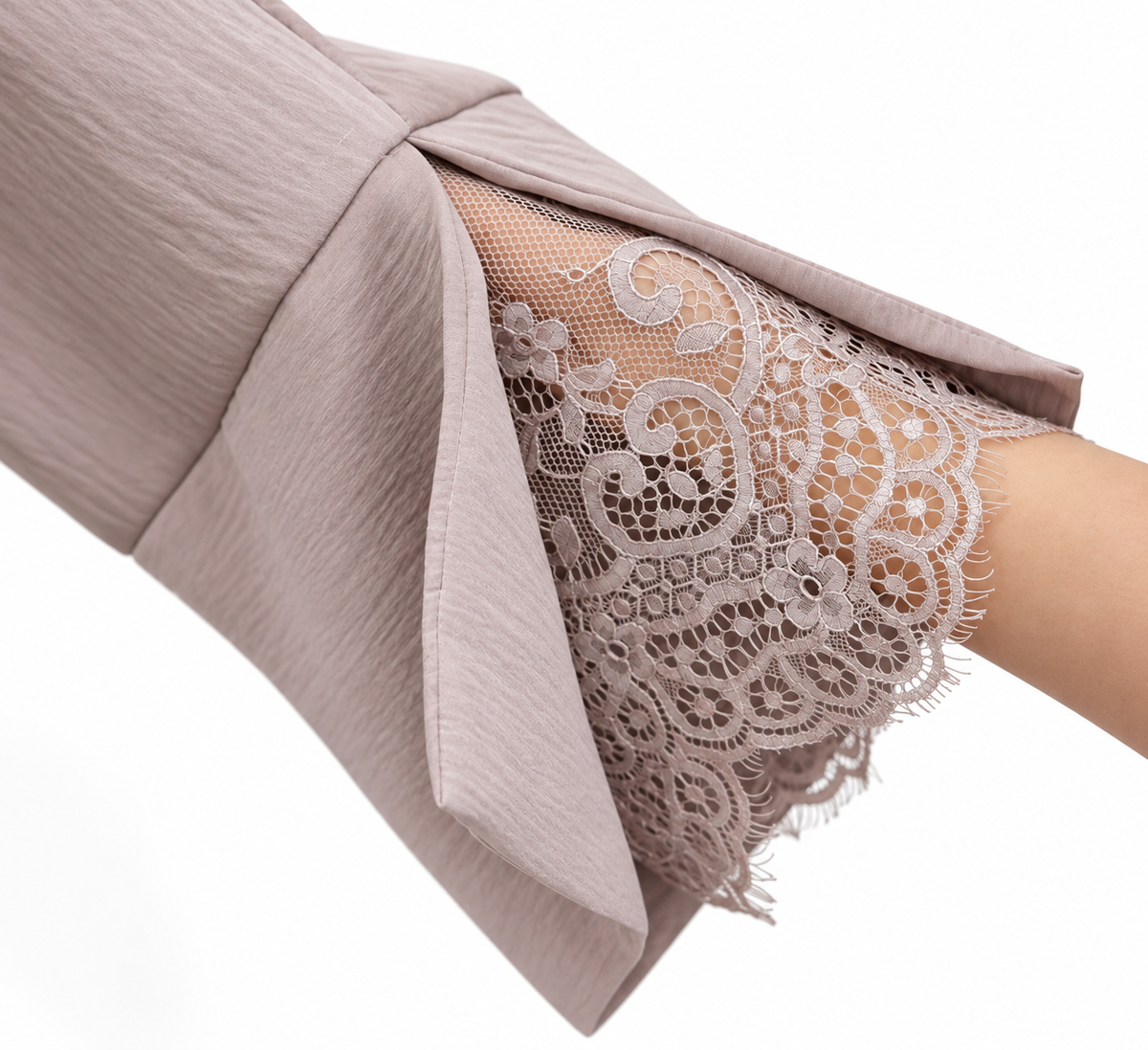 Safa Lace Cuff Abaya