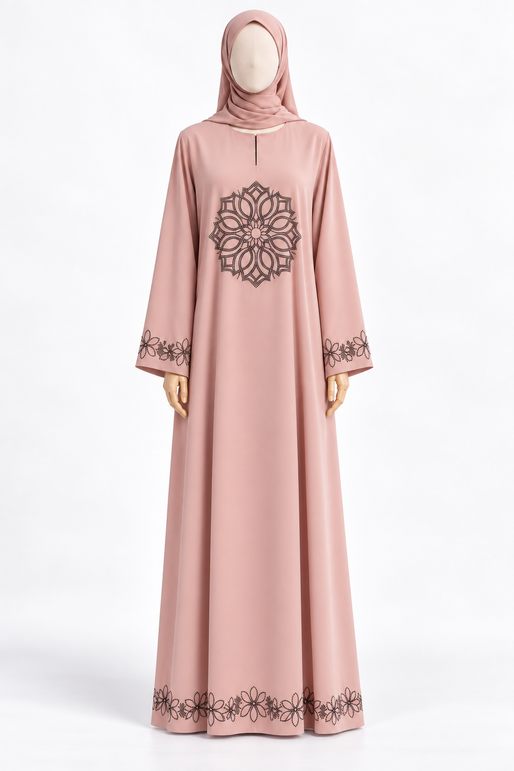 Zahra Floral Elegance Abaya