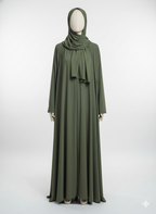 Elegant Umbrella-Cut Abaya