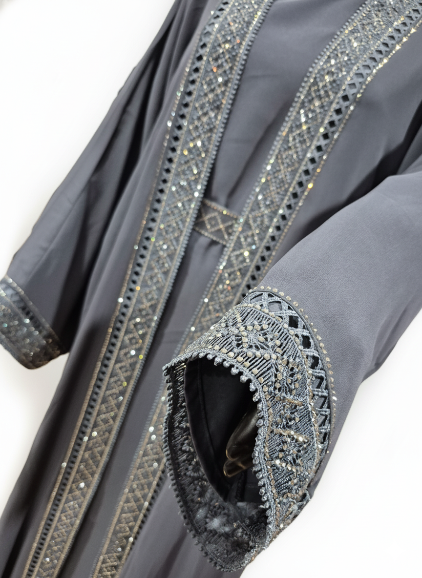 Elegant Overlay Abaya
