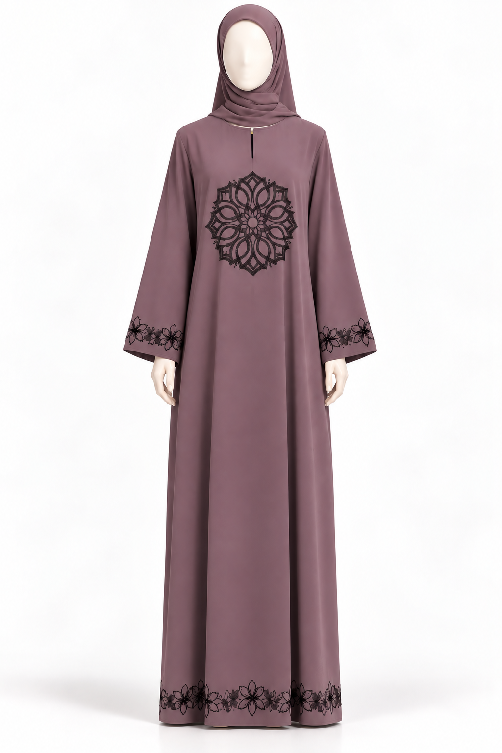 Zahra Floral Elegance Abaya