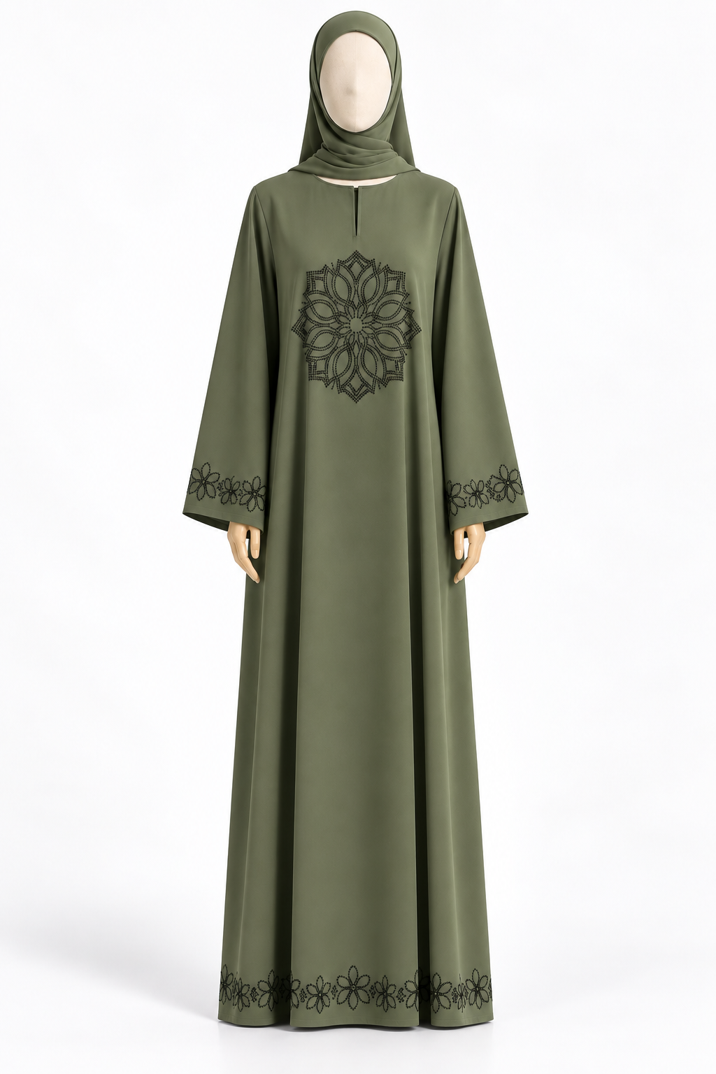 Zahra Floral Elegance Abaya
