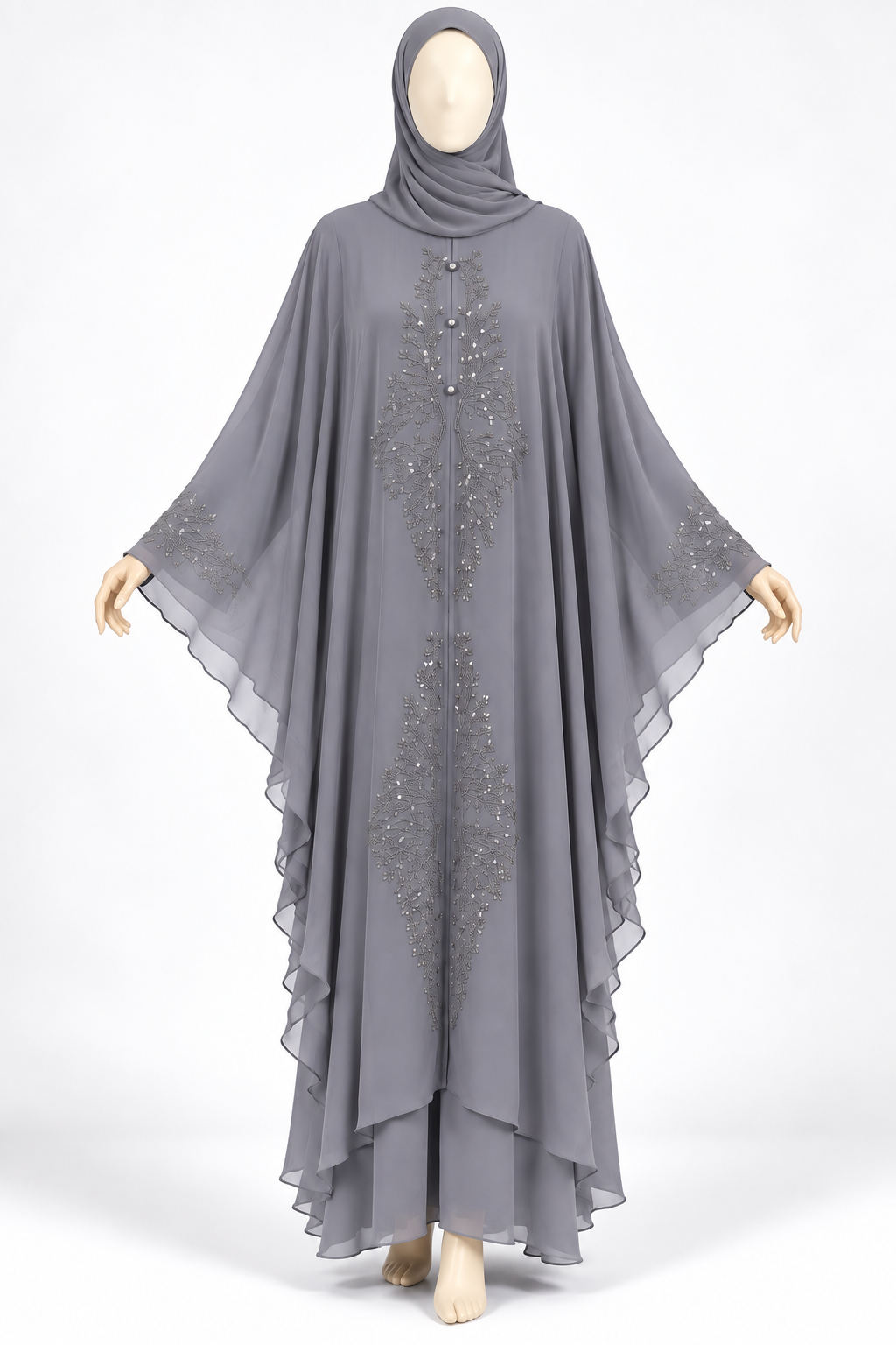 Botanical Beaded Farasha Abaya
