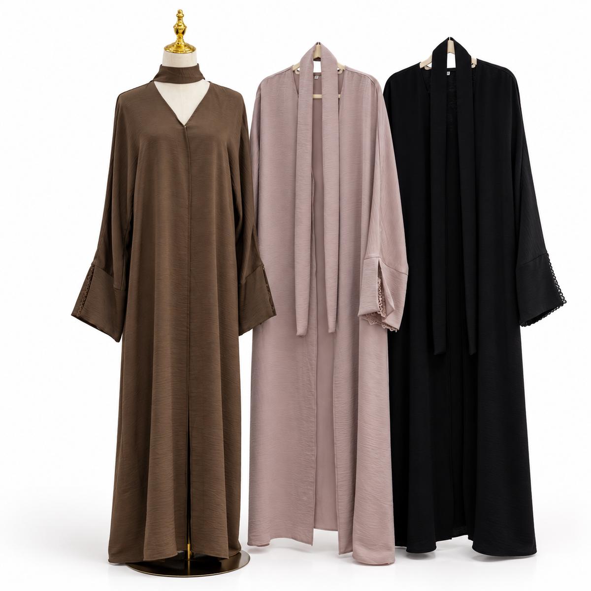 Safa Lace Cuff Abaya