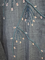 Blue Front beaded