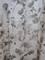 Petal Flow Self-Print Abaya