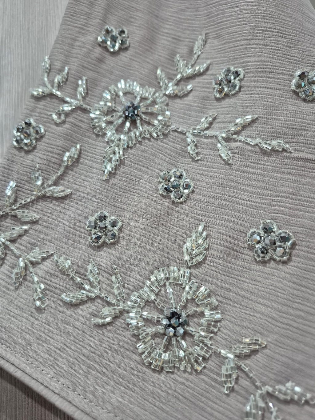 Bloom Beaded Sleeve Abaya