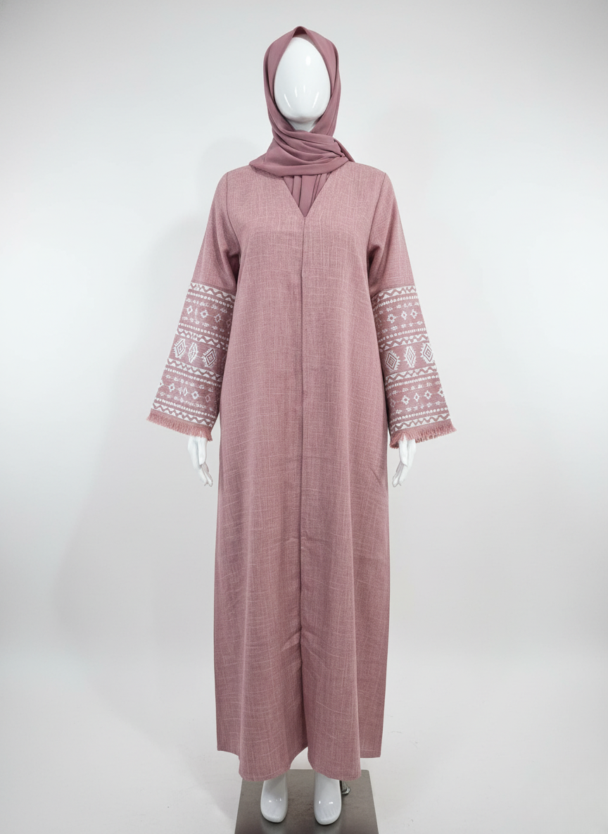 Premium Sleeve Embroidery Abaya