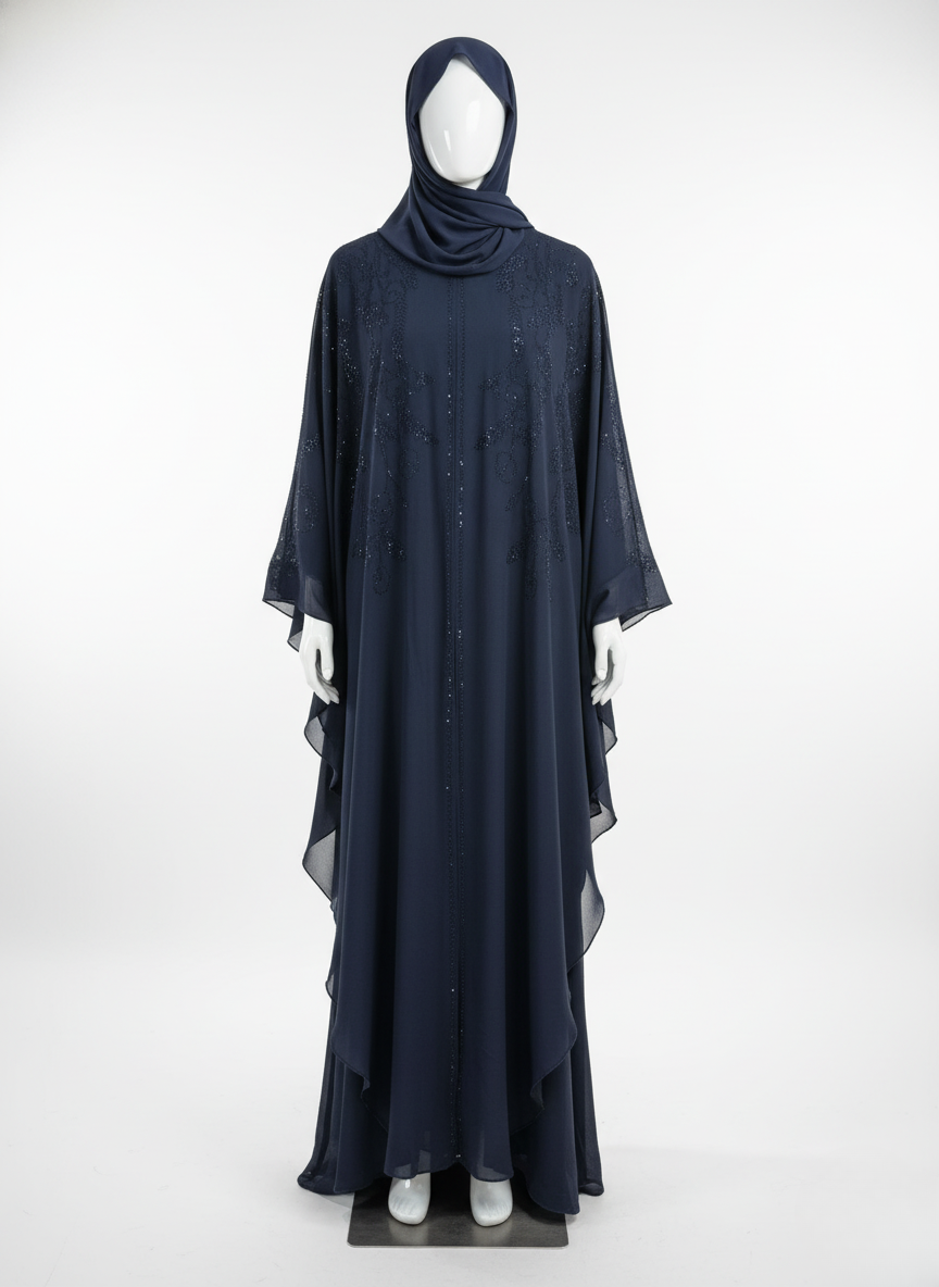 Farasha Elegance Abaya – Front Embellished
