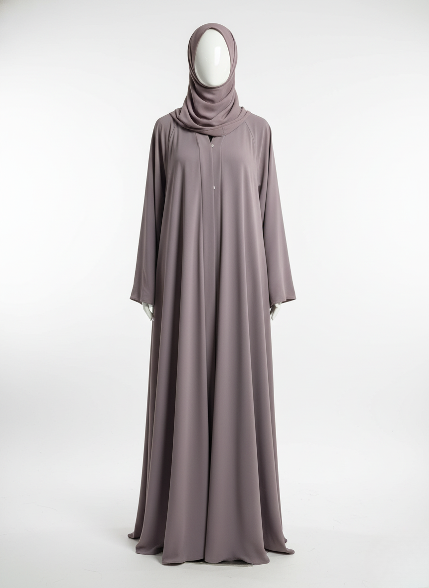 Elegant Umbrella-Cut Abaya